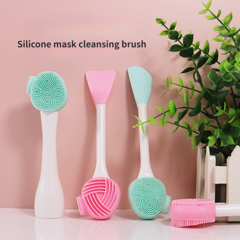 Silicone Face Scrubber Electric - 1PC แปรงทำความสะอาดอเนกประสงค์ใบหน้ามาส์กไม้พายสิวหัวดำกำจัดสิวแต่งหน้าทำความสะอาดซิลิโคนใบหน้าหลากหลายหัวแปรง