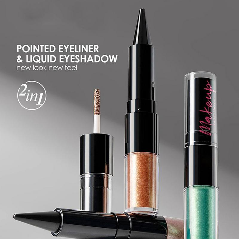 Waterproof Liquid Eyeliner Pen - 2 in1 สีสัน Liquid อายแชโดว์ Diamond
