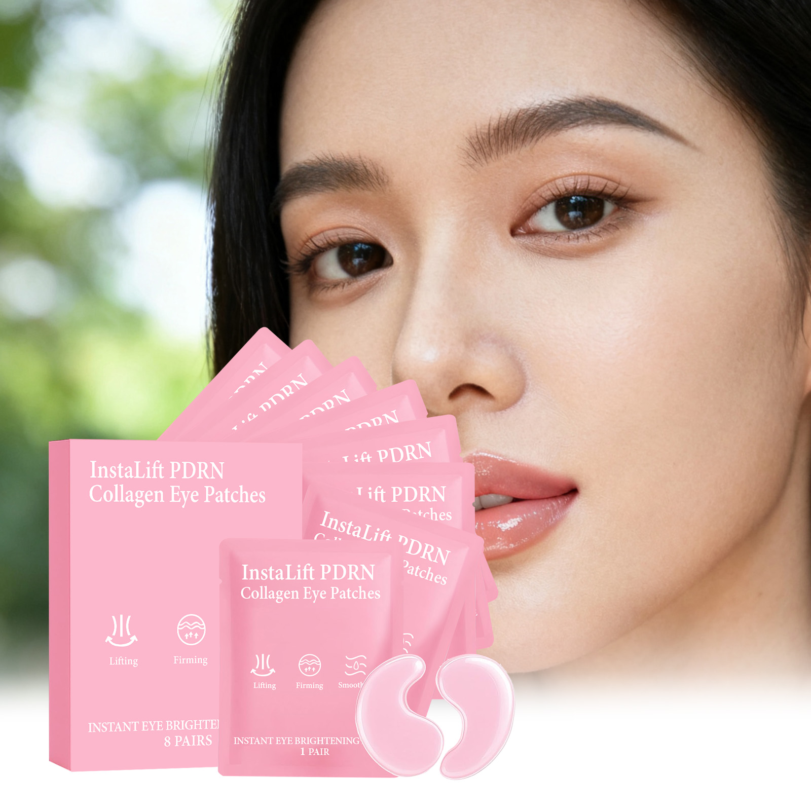 Collagen Under Eye Patches - แผ่นมาส์กใต้ตา Instalift PDRN คอลลาเจน ลดรอยคล้ำใต้ตา ลดถุงใต้ตา