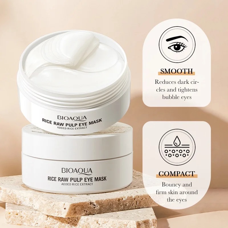 มาส์กใต้ตาข้าว Bioaqua 60 ชิ้น - Collagen Under Eye Patches บทวิจารณ์และราคา