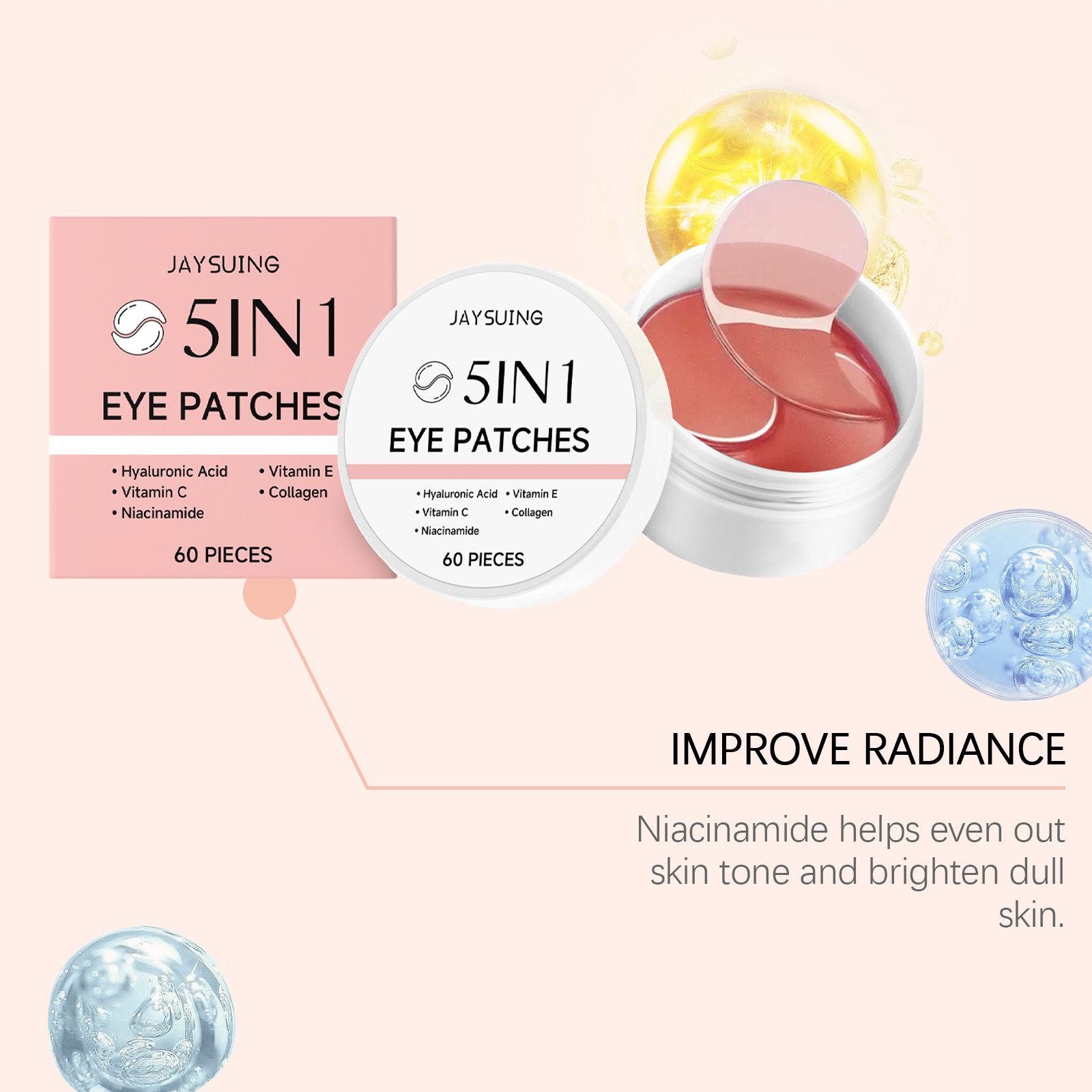 เจย์ซูอิง แผ่นมาส์กใต้ตา 5-in- - Collagen Under Eye Patches บทวิจารณ์และราคา