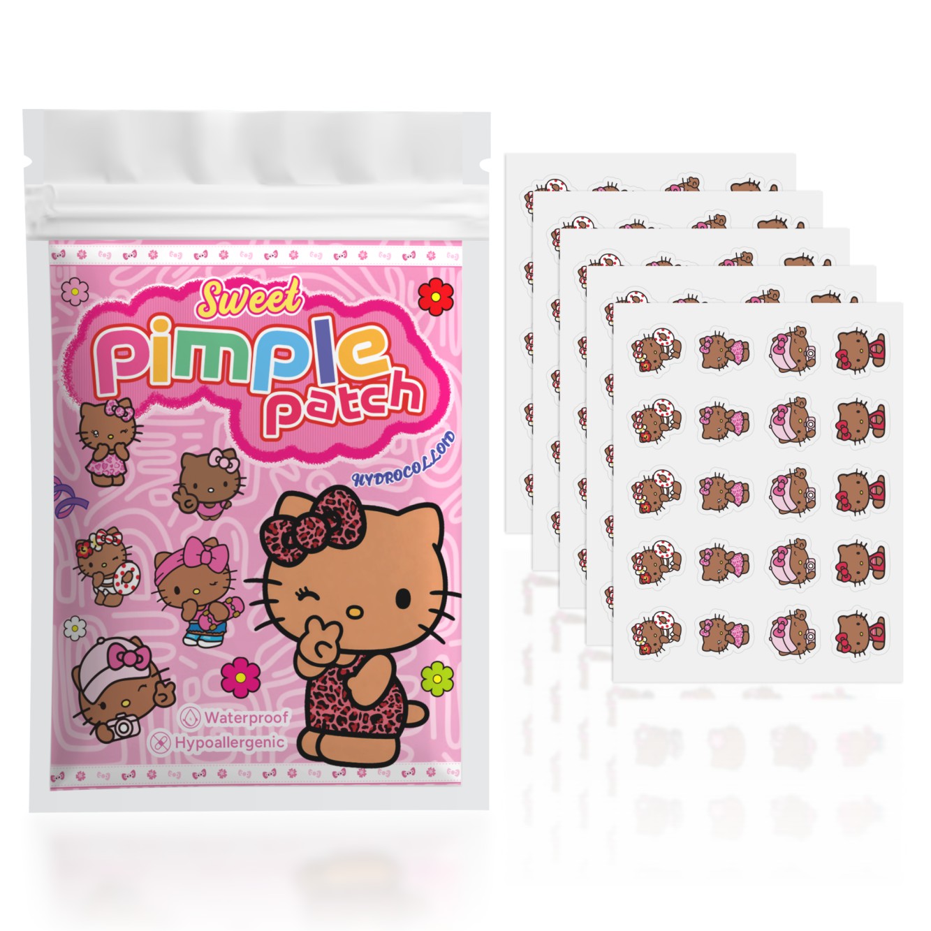 แผ่นแปะสิวเฮลโลคิตตี้ 100 ชิ้น - Hydrocolloid Pimple Patch บทวิจารณ์และราคา
