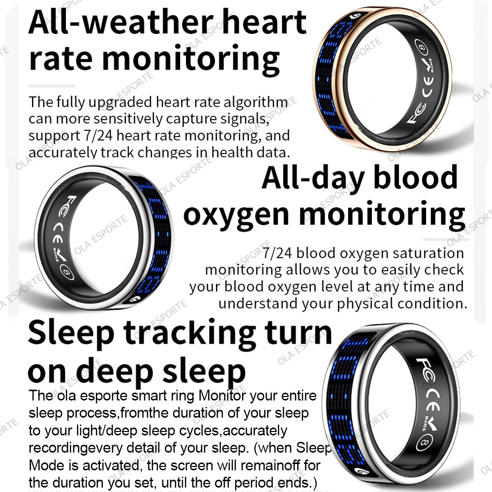 แหวนอัจฉริยะพร้อมหน้าจอสัมผัส  - Health Monitors บทวิจารณ์และราคา