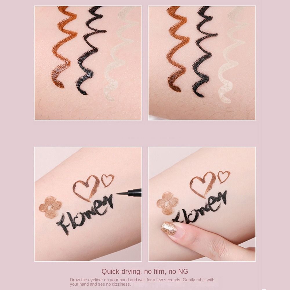อายไลเนอร์ชนิดน้ำแห้งเร็วสีน้ำ - Waterproof Liquid Eyeliner Pen บทวิจารณ์และราคา