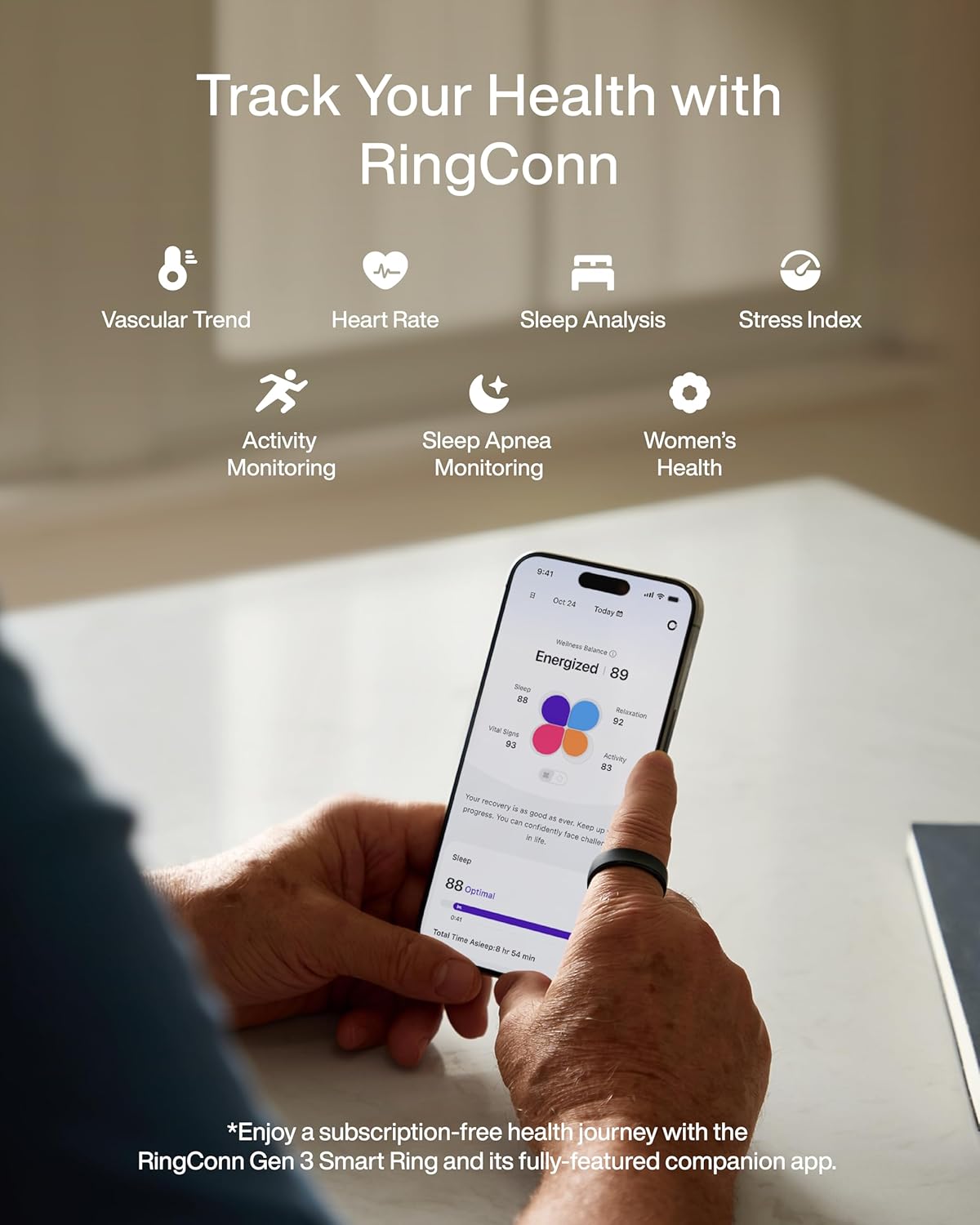 RingConn Gen 3 แหวนอัจฉริยะติด - Health Monitors บทวิจารณ์และราคา