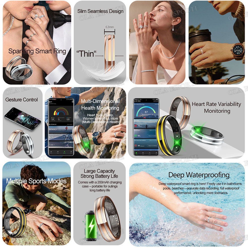 แหวนสมาร์ทบางเฉียบ 6.3 มม. รุ่ - Health Monitors บทวิจารณ์และราคา