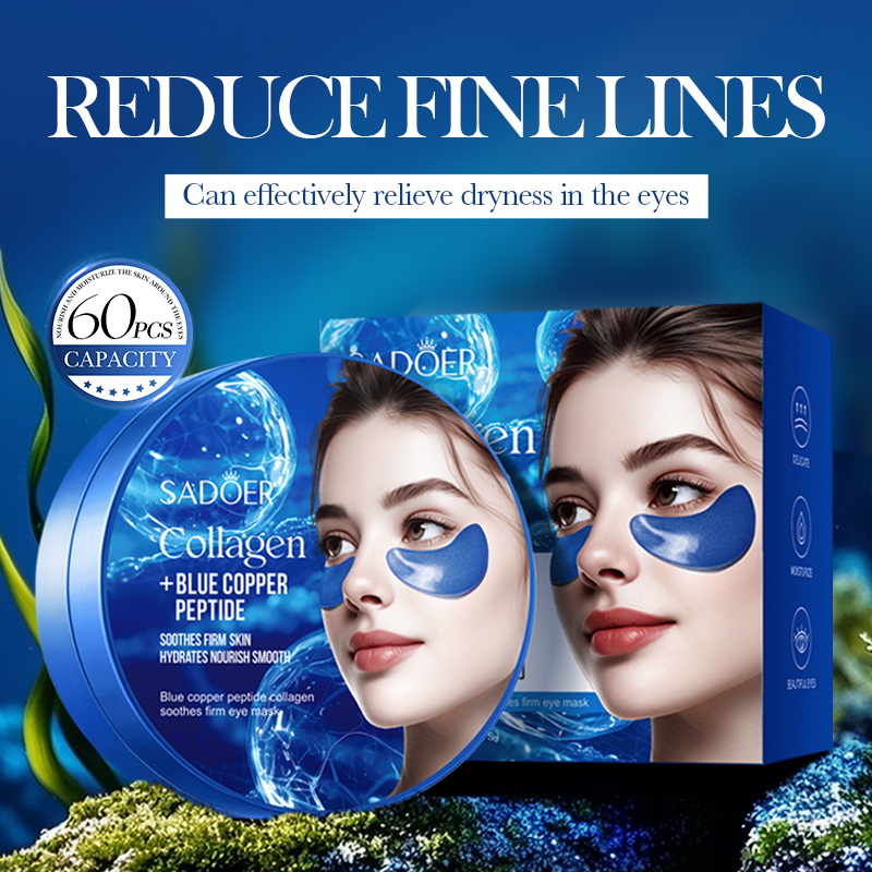60pcs SADOER คาเฟอีนคริสตัล Co - Collagen Under Eye Patches บทวิจารณ์และราคา