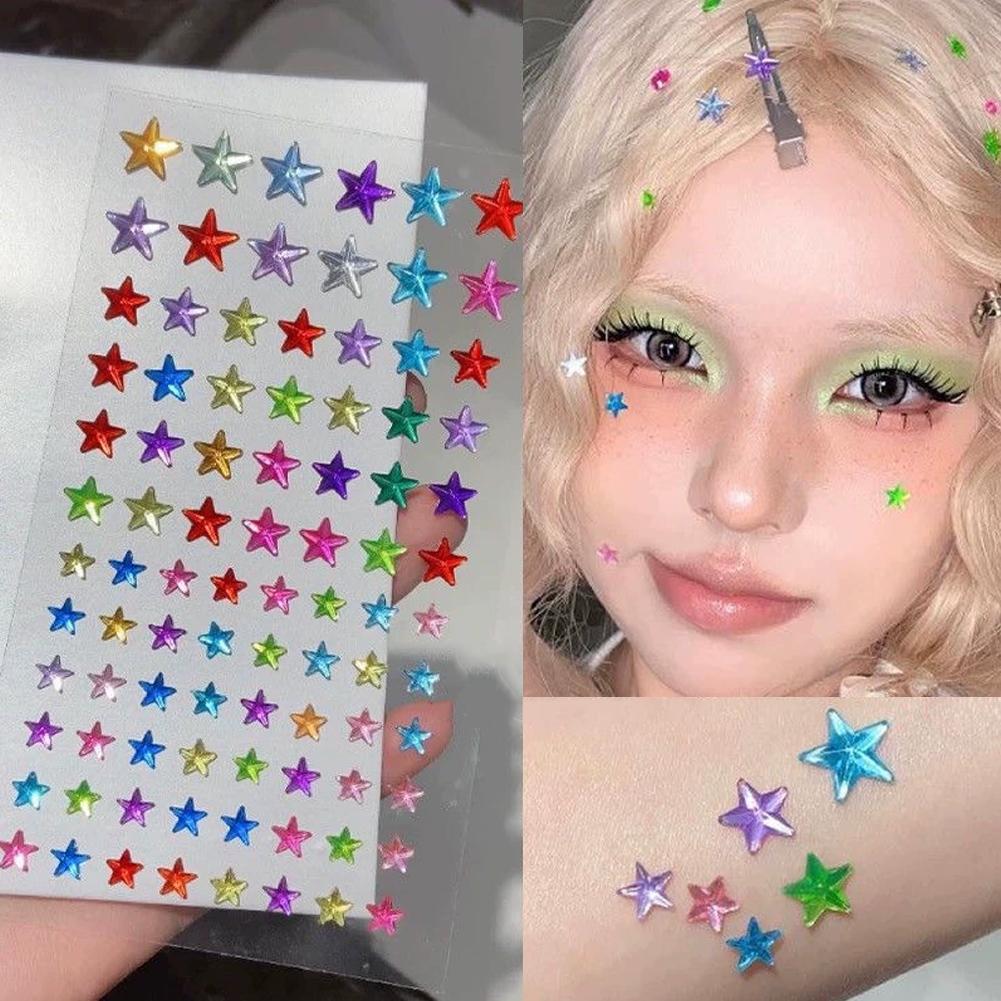 สติกเกอร์ติดหน้าแบบมีกาวในตัว  - Nail Art บทวิจารณ์และราคา