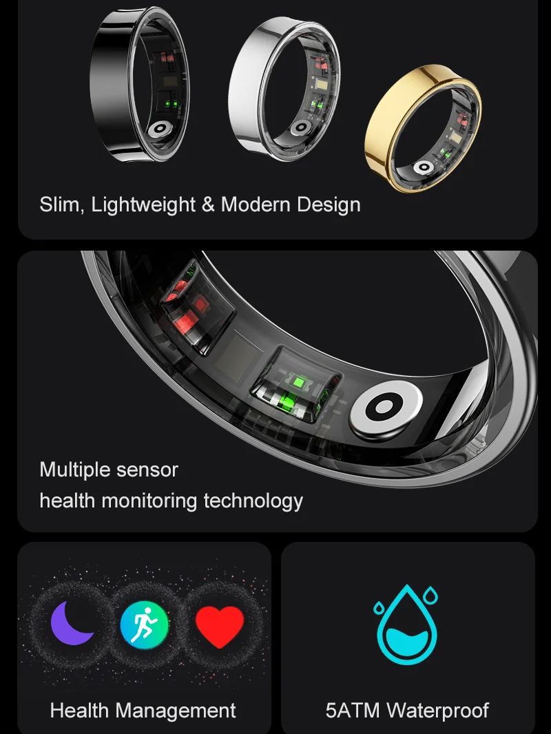 ใหม่แหวนสมาร์ท R09 Health Moni - Health Monitors บทวิจารณ์และราคา