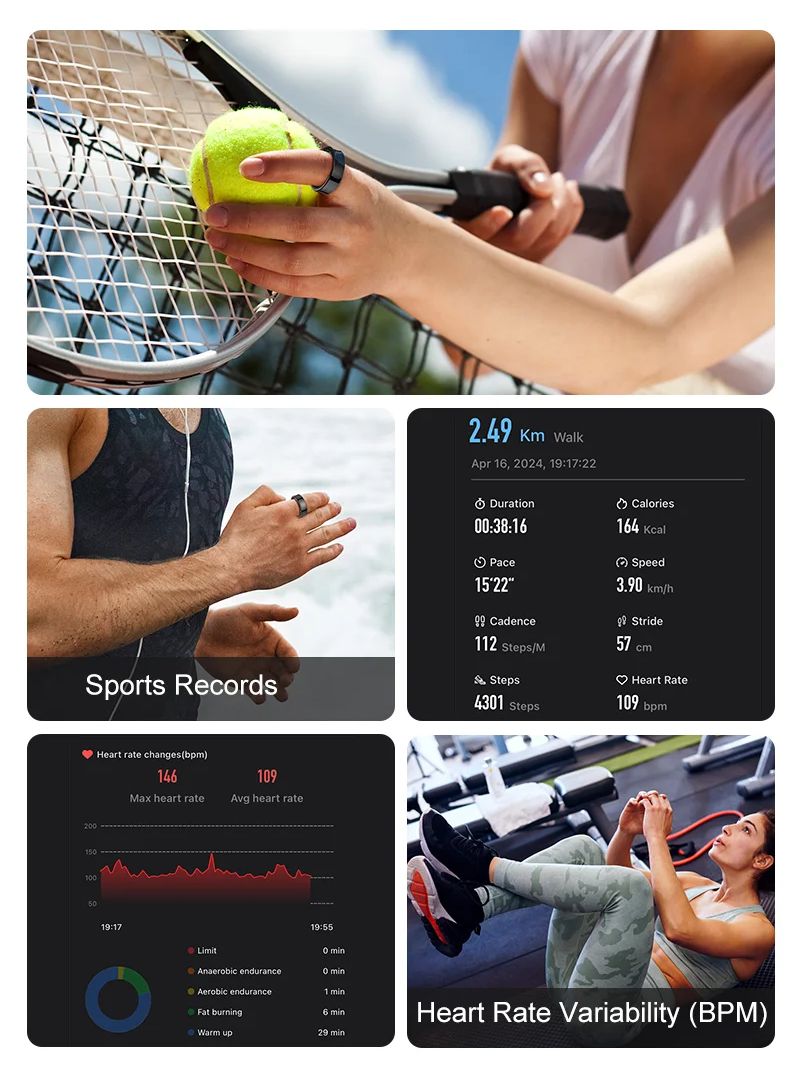 ใหม่แหวนสมาร์ท R09 Health Moni - Health Monitors บทวิจารณ์และราคา